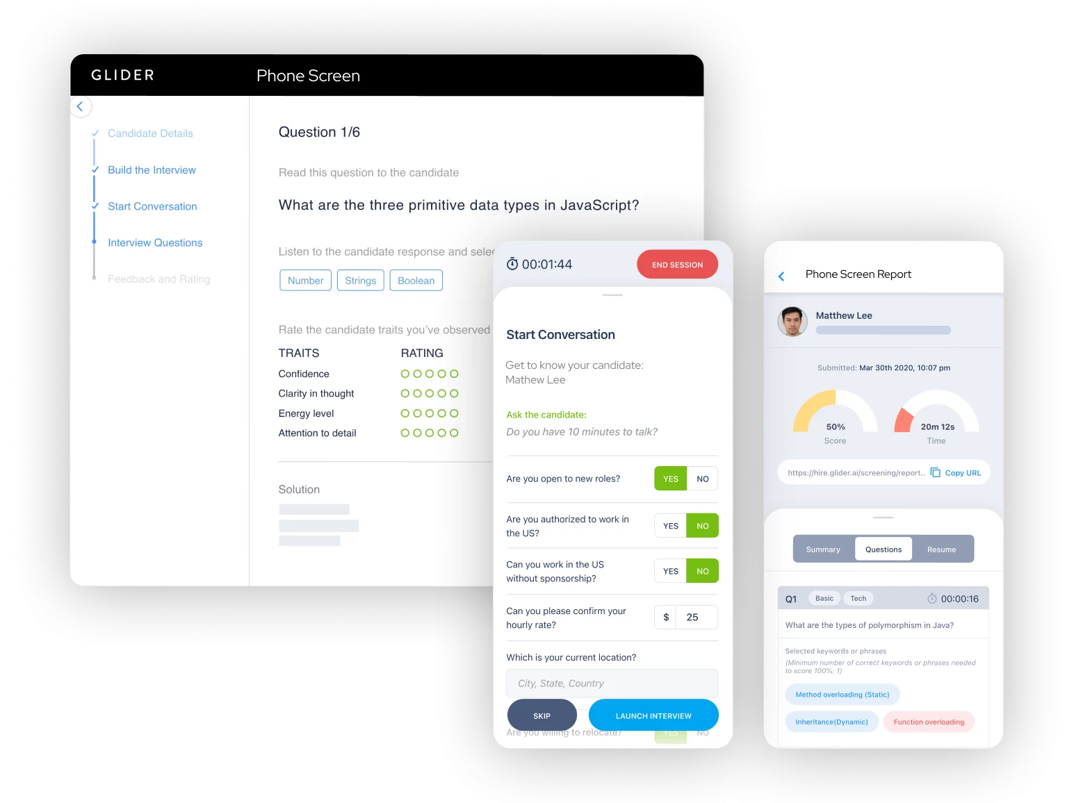 Phone Screening Interview Software